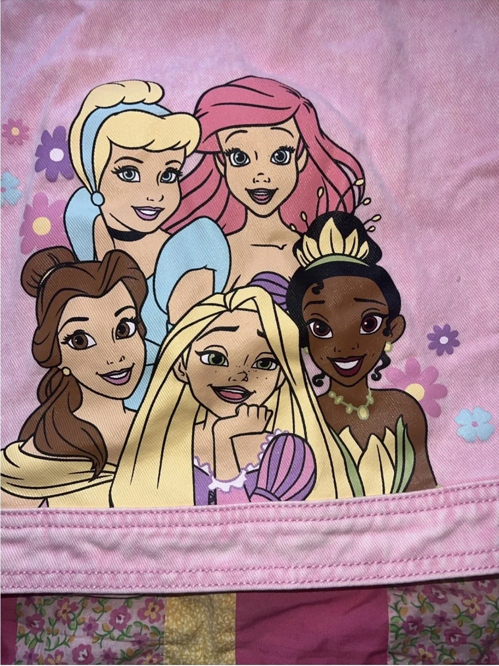 Prince Pink Kids Denim Jacket with Princess Graphic Disney 4T